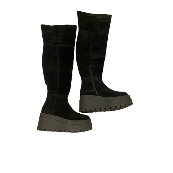 FREE PEOPLE London Calling Wedge Over-the-Knee Boots Size 7 ( 37.5 EU ) - Picture 1 of 7